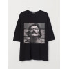 Tricou Flori pe bumbac cu mustață a lui Salvador Dalí
